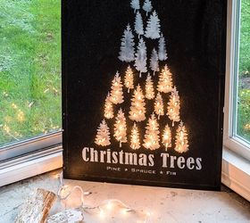 from a plain bulletin board to an illuminated christmas miracle