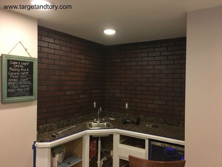 s basement edition, Step 2 Install brick panelling