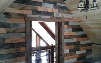 Barn Style Wall Made With Scraps