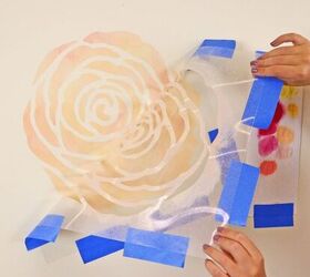 cmo pintar un papel pintado de acuarela floral con plantillas reutilizables