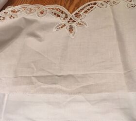 no sew bed skirt made from purchased valances