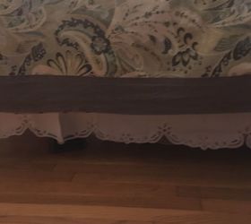 no sew bed skirt made from purchased valances
