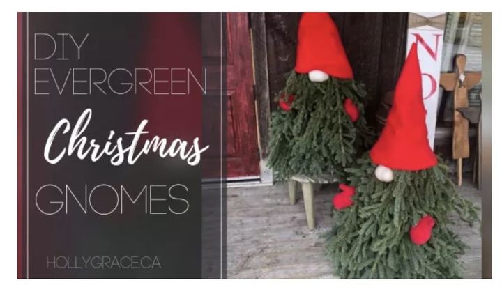diy evergreen christmas gnomes