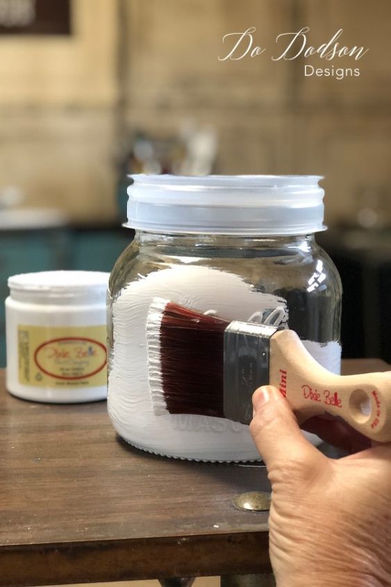 easy how to paint buffalo plaid mason jar