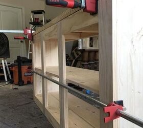 how to make a diy sliding barn door console inspired by ana white, Building the console frame