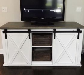 How to Make a DIY Sliding Barn Door Console Inspired By Ana White