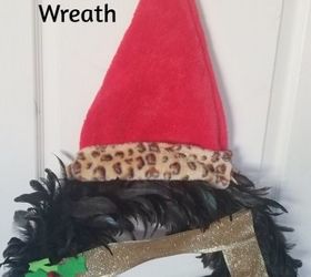 feather santa s belt wreath