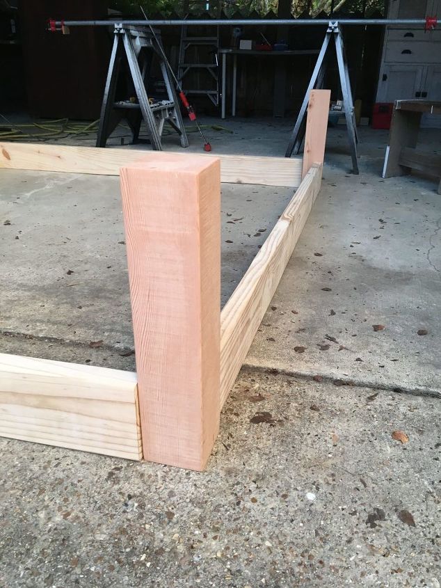 how to make a diy headboard and bed frame