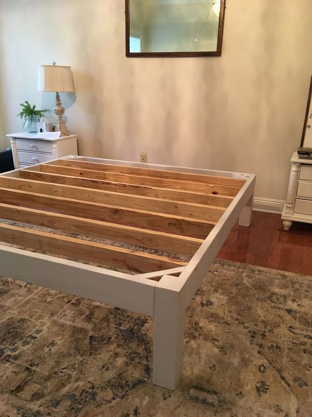 how to make a diy headboard and bed frame