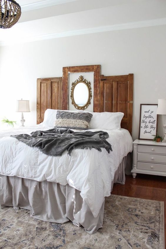 how to make a diy headboard and bed frame