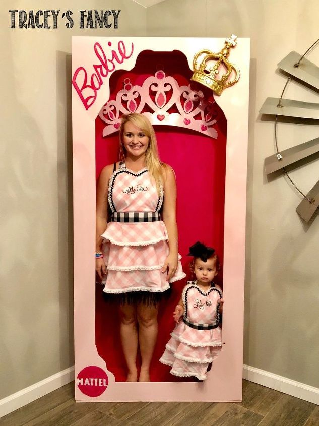 diy life size barbie box for a barbie farmhouse party