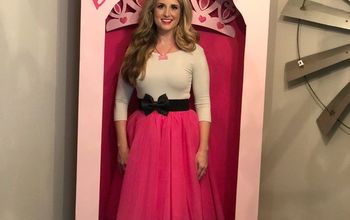 Caixa Barbie tamanho real DIY para um quarto Barbie