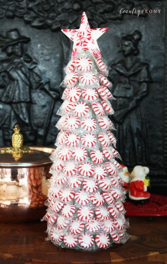 diy peppermint candy christmas tree
