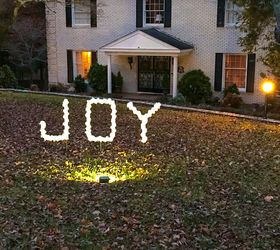 joy pvc sign diy outdoor christmas decoration