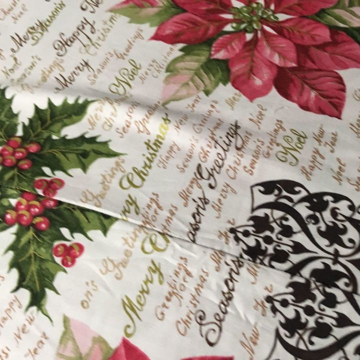 christmas table runner quick and super easy