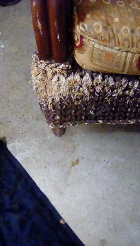 how can i fix cat scratched wicker