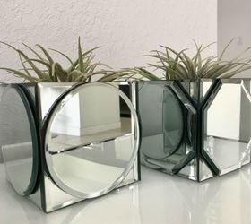 Proyecto de bricolaje de centros de mesa con espejos de Dollar Tree