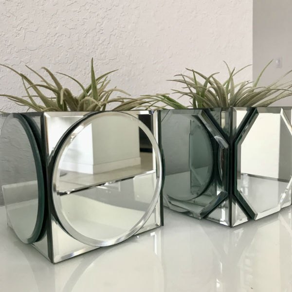 dollar tree mirrored centerpieces diy project