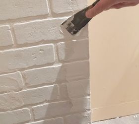 how to make a diy faux brick wall look real