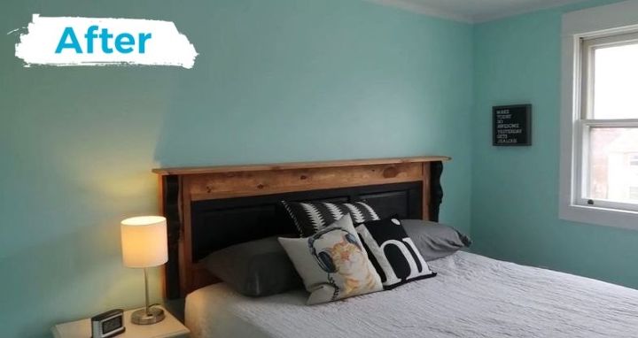 upcycled shutter headboard plus more
