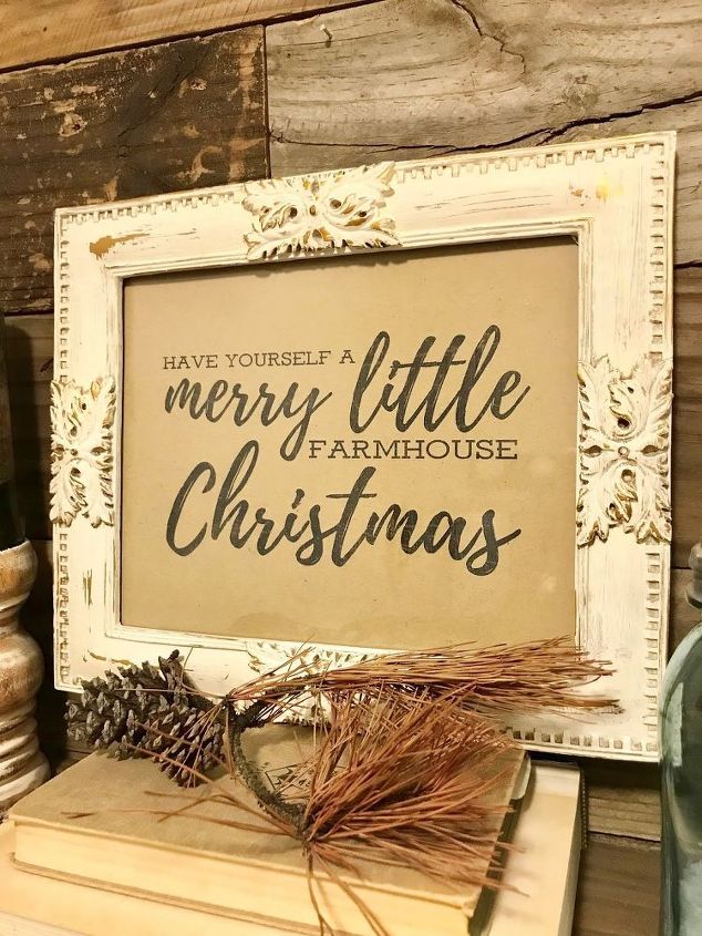 marco de fotos inspirado en una casa de campo con impresin navidea gratuita