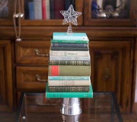 diy vintage book christmas tree decoration