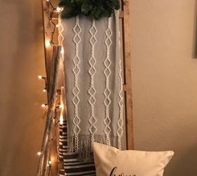 blanket ladder christmas ladder