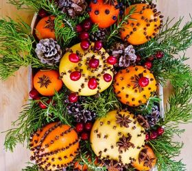 homemade natural christmas decorations using citrus fruits spices