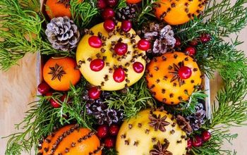 Decorações de Natal caseiras naturais com frutas cítricas e especiarias