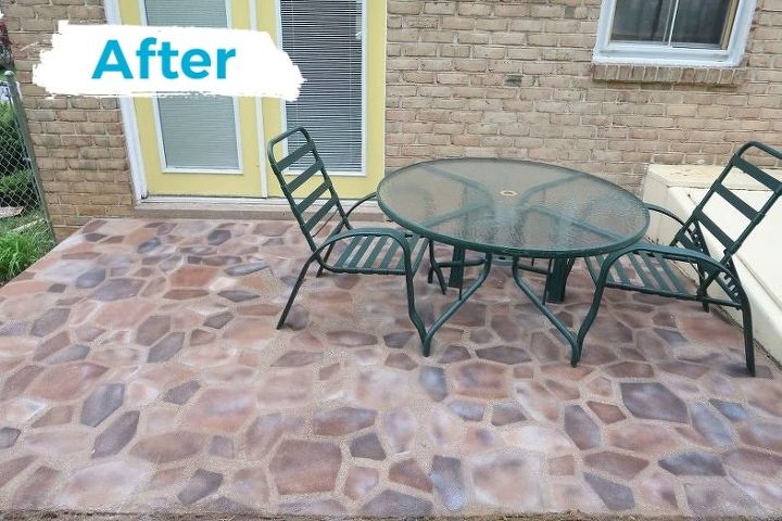 How To Fake A Beautiful Stone Patio For Just 50 Hometalk