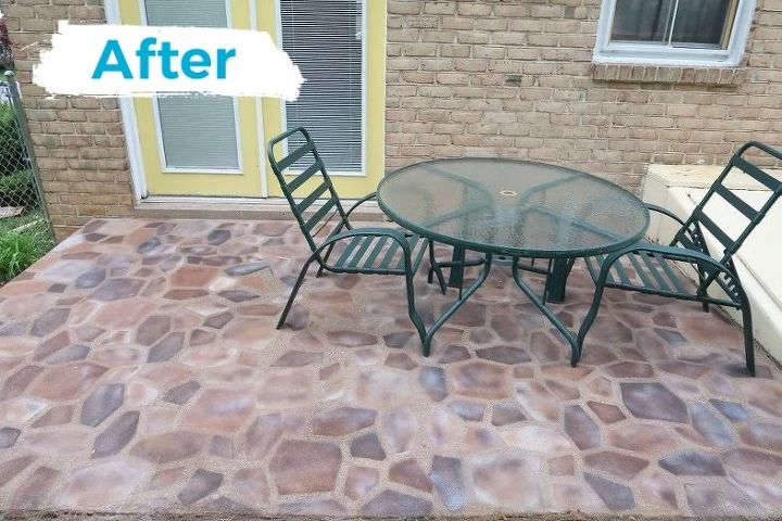 faux flagstone patio