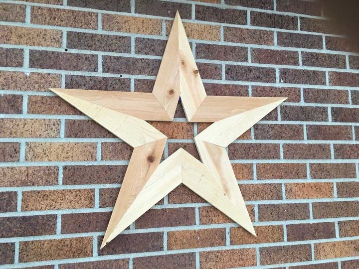 decorao de estrelas de madeira para a parede
