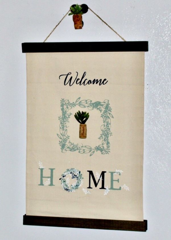 create a beautiful diy canvas hanging banner