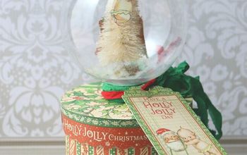 Caja de regalo de globo de nieve para las fiestas navideñas