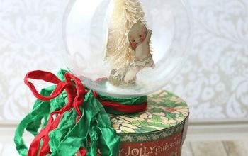 Snow Globe DIY Gift Box for Christmas Holidays