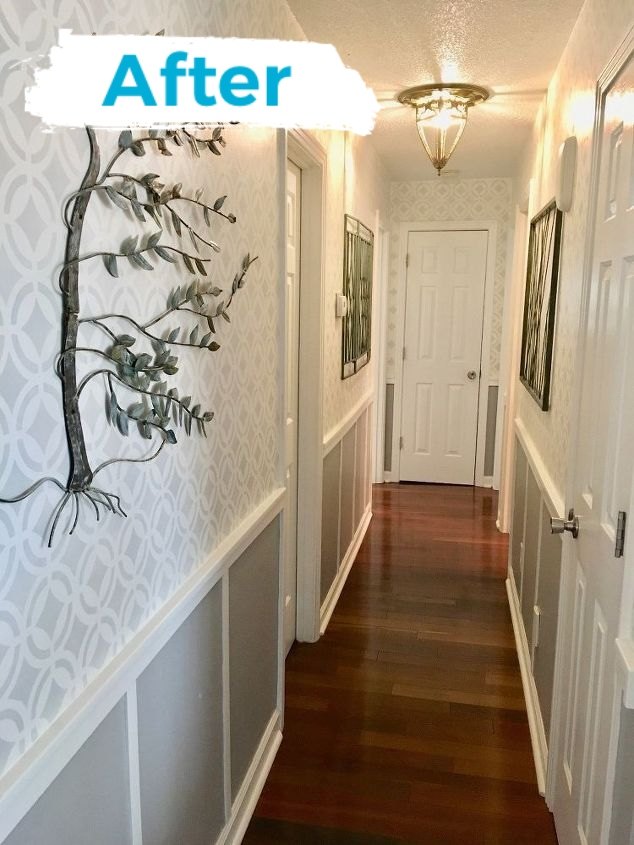 Best DIY Hallway Makeover Before After