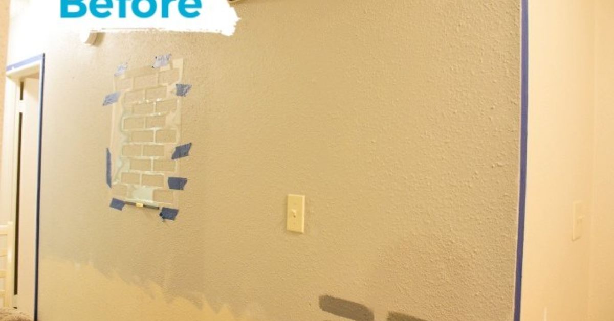 Diy Brick Stenciled Hallway Accent Wall Hometalk - Faux Brick Wall Stencil Diy Brick Stenciled Hallway Accent Wall Hometalk - Faux Brick Wall Stencil