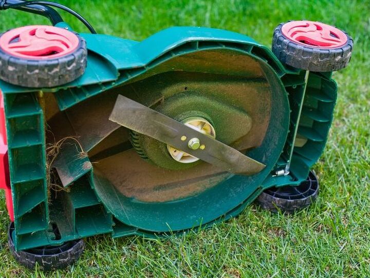 q how to sharpen lawn mower blades