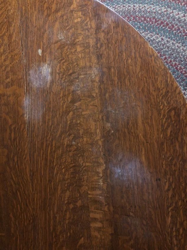 q how do i remove these spots on my oak table