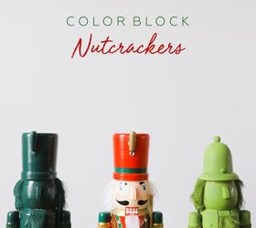 how to make modern christmas nutcrackers