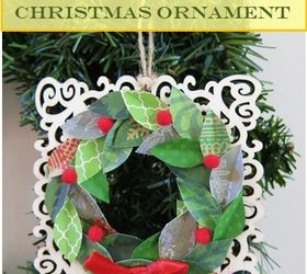 festive farmhouse wreath ornament