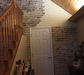 making a faux brick wall with sheetrock plaster