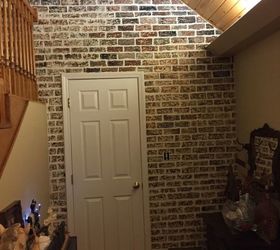 making a faux brick wall with sheetrock plaster, Finally finished