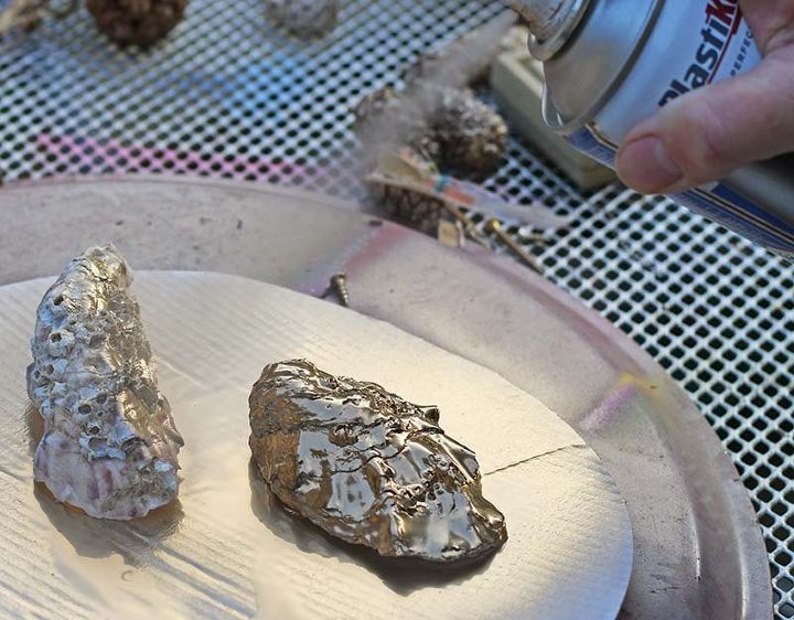 glamorous oyster shell decorao em 15 minutos