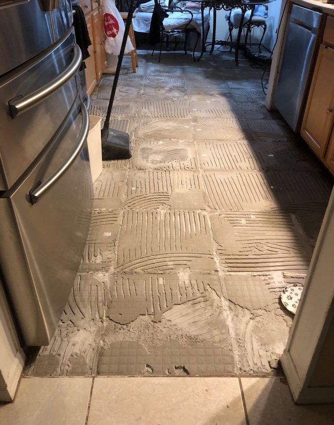Thinset That S Left After Removing Tile, Removing Tile Flooring