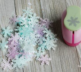 diy snowflake bath confetti easy diy gift idea