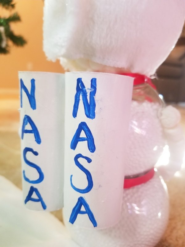 boneco de neve astronauta para crianas