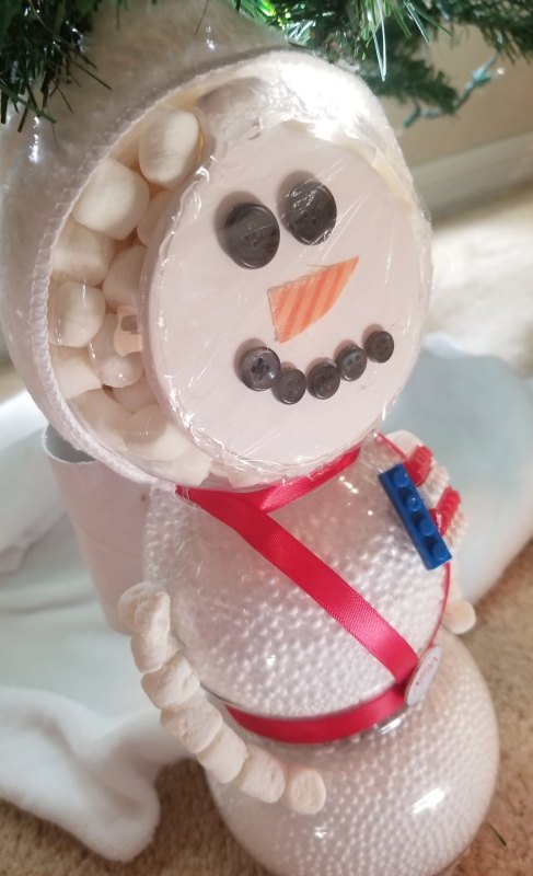 astronaut snowman kids craft