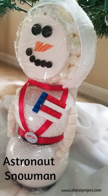 astronaut snowman kids craft