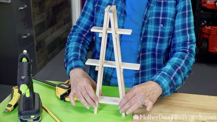 how to make a mini wood a frame ladder alternative christmas tree